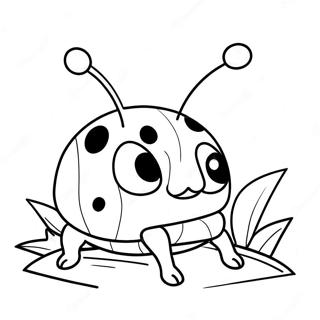 Page A Colorier De Coccinelle Grincheuse Joyeuse 61167-50722