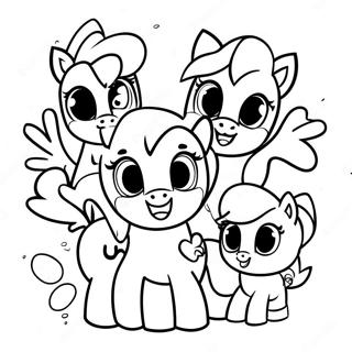 Page A Colorier De Lequipe Des Cutie Marks De My Little Pony 61176-50728