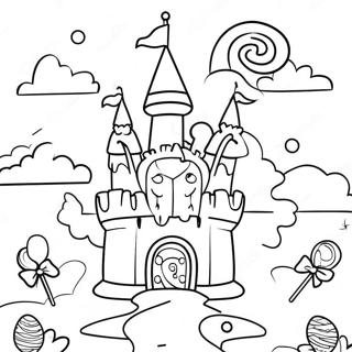 Page A Colorier Du Chateau Colore De Candyland 61207-50755