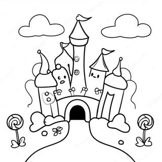 Page A Colorier Du Chateau Colore De Candyland 61207-50756