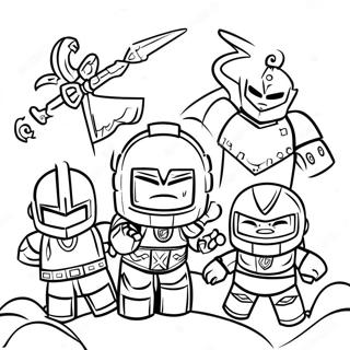 Page A Colorier Des Nexo Knights Heroiques En Bataille 61227-50773