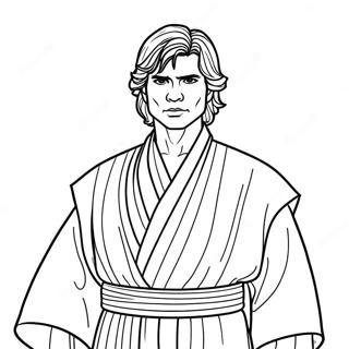 Page A Colorier Danakin Skywalker En Robes De Jedi 61237-50788