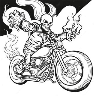 Page A Colorier Ghost Rider 6124-4891