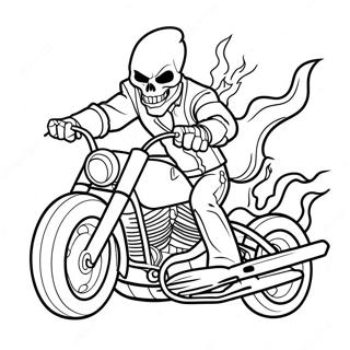 Page A Colorier Ghost Rider 6124-4892