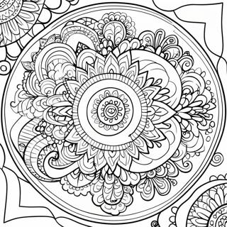 Page A Colorier De Mandala Relaxant 61347-50865