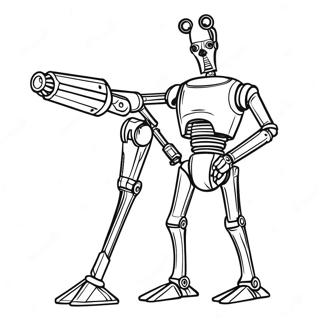 Droid De Combat Pages À Colorier