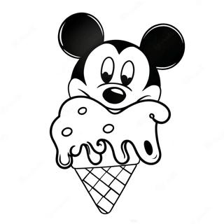 Glace Mickey Mouse Pages À Colorier