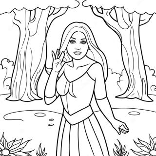 Page A Colorier De Doaa Moaz Dans Une Foret Magique 61487-50972