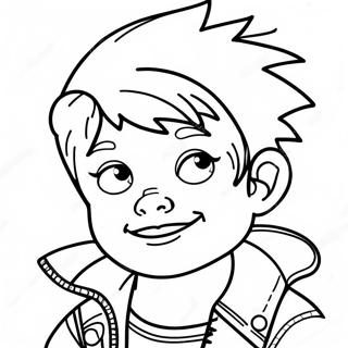 Page A Colorier Dun Enfant Punk Cool 61517-50998