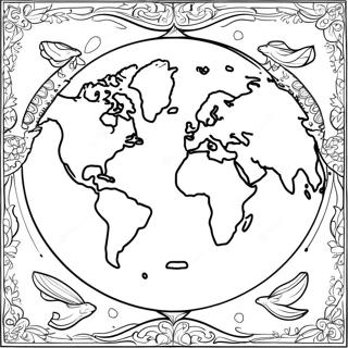 Page A Colorier Des Continents A Etiqueter 61526-50991