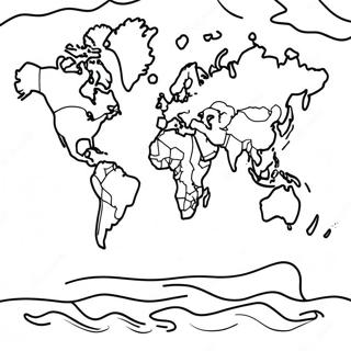 Page A Colorier Des Continents Et Des Oceans Colores 61527-51016