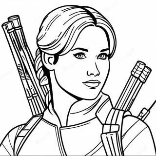 Katniss Everdeen Pages À Colorier