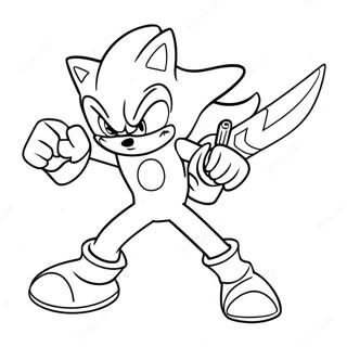 Page A Colorier Dexcalibur Sonic En Action 61717-51157