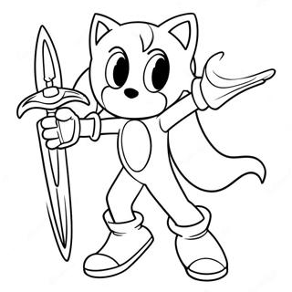 Page A Colorier Dexcalibur Sonic En Action 61717-51158