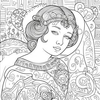 Page A Colorier Gustav Klimt 61896-51299