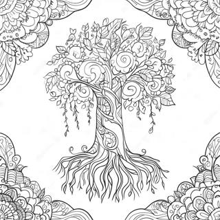 Page A Colorier Arbre Dor De La Vie 61897-51301