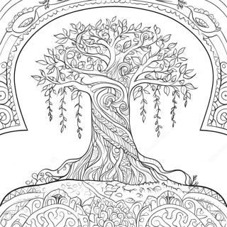 Page A Colorier Arbre Dor De La Vie 61897-51302