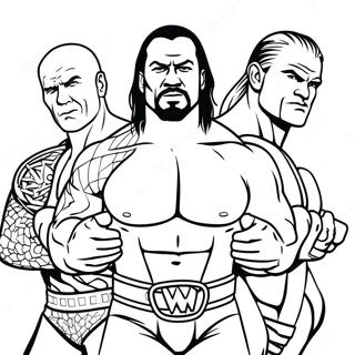 Page A Colorier Jumbo Des Superstars Wwe En Action 6195-4949