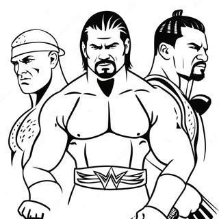 Page A Colorier Jumbo Des Superstars Wwe En Action 6195-4951