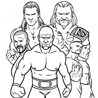 Page A Colorier Jumbo Des Superstars Wwe En Action 6195-4952