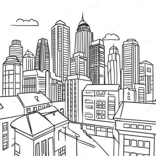 Page A Colorier De Paysage Urbain 62086-51447