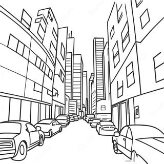 Page A Colorier De Paysage Urbain 62086-51448