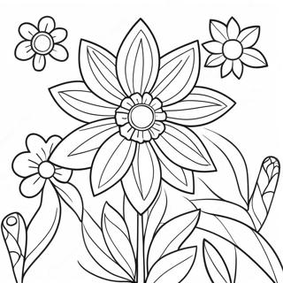 Page A Colorier Jardin De Fleurs Exotiques 62107-51463