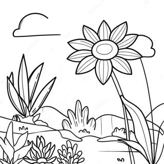 Page A Colorier Jardin De Fleurs Exotiques 62107-51464