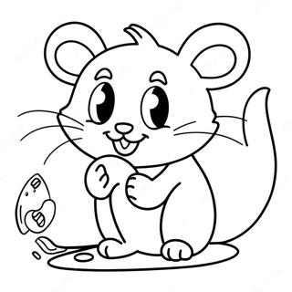 Page A Colorier Chat Et Souris Joueurs 62127-51490