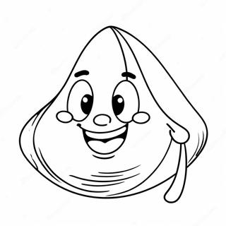 Page A Colorier Hershey Kiss Mignon Avec Visage Souriant 62168-51512