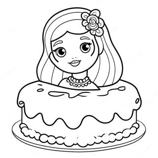 Page A Colorier De Gateau Barbie 62247-51562