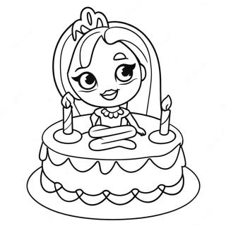 Page A Colorier De Gateau Danniversaire Barbie Mignonne 62248-51568