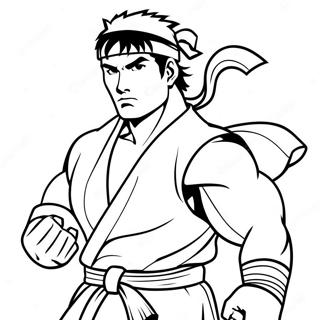 Ryu Pages À Colorier