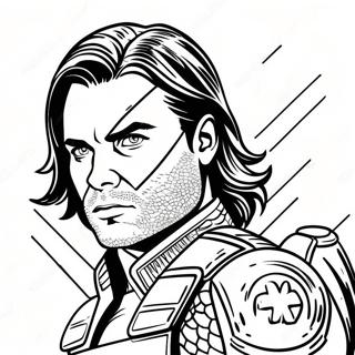 Page A Colorier De Bucky Barnes Le Soldat Dhiver 62298-51605