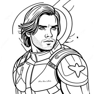 Page A Colorier De Bucky Barnes Le Soldat Dhiver 62298-51607