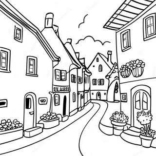 Page A Colorier Dun Charmant Village Suisse 62348-51649