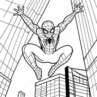 Retour À La Maison Spiderman Pages À Colorier