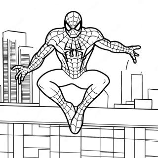 Page A Colorier Spiderman De Retour A La Maison 6234-4980