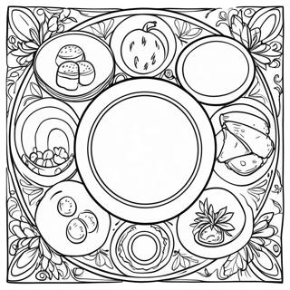 Page A Colorier De Plateau De Seder Colore 62378-51666