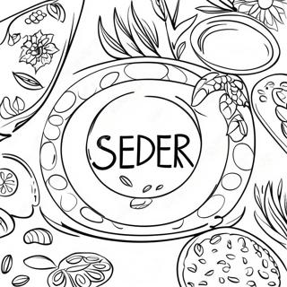 Page A Colorier De Plateau De Seder Colore 62378-51668