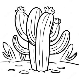 Page A Colorier De Cactus Colore Du Sud Ouest 62408-51693