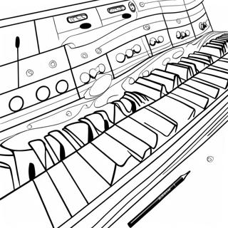 Page A Colorier Clavier Musical Colore 62438-51722