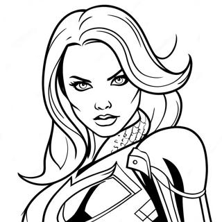 Page A Colorier De La Super Heroine Black Widow 6244-4987