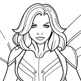 Page A Colorier De La Super Heroine Black Widow 6244-4988