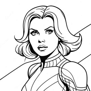 Page A Colorier Black Widow En Action 6245-4992