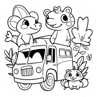 Page A Colorier Animaux Aventureux De Jungle Junction 62478-51760