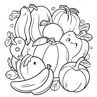 Page A Colorier De Fruits Et Legumes Colores 62508-51777