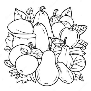 Page A Colorier De Fruits Et Legumes Colores 62508-51778