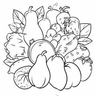 Page A Colorier De Fruits Et Legumes Colores 62508-51780