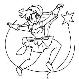 Page A Colorier De Sailor Jupiter En Pose De Combat 62518-51791